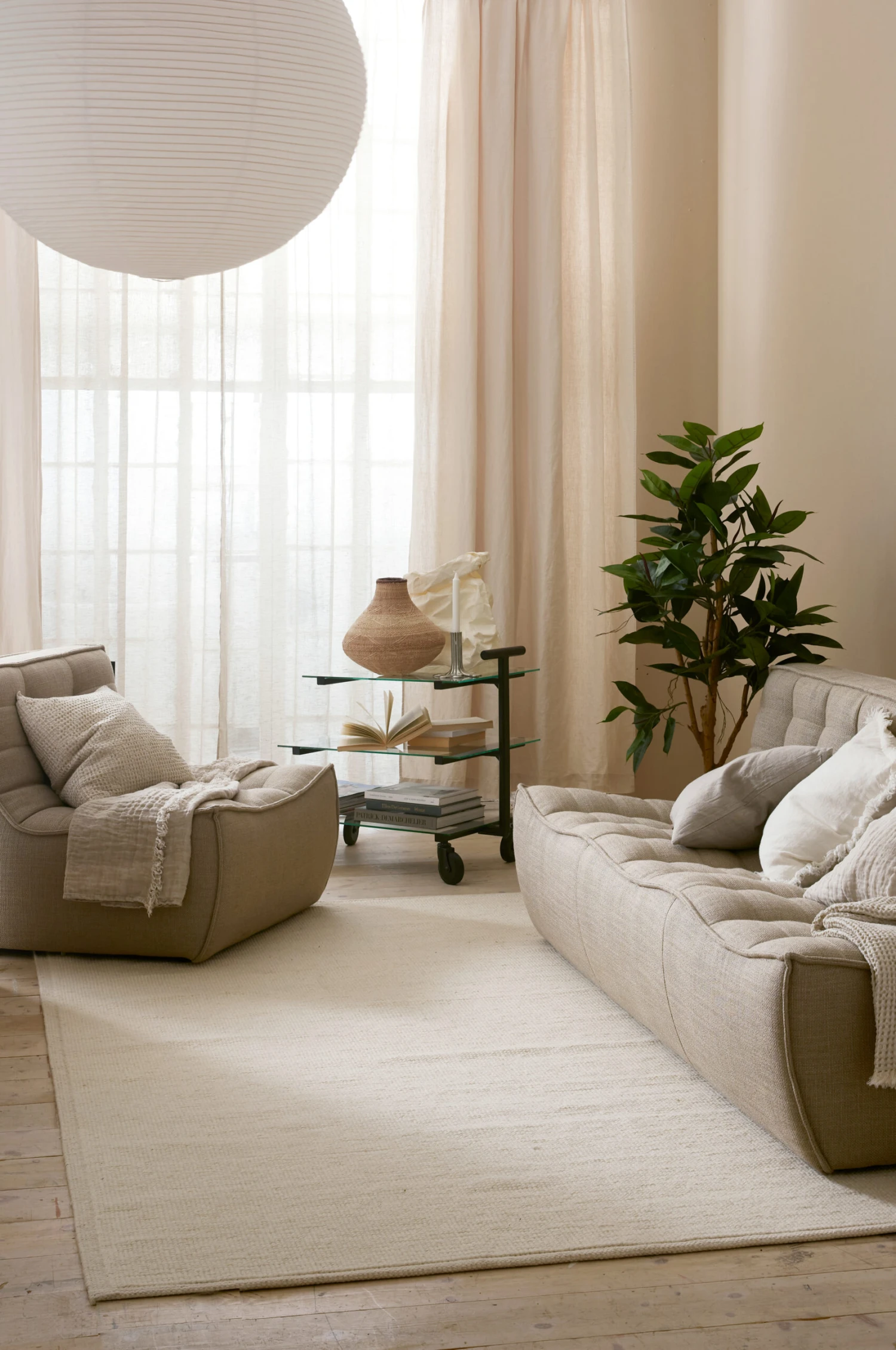 Alfombra De Lana Himla Natural (beige Claro) 1 Alfombra De Lana Himla Natural (beige Claro)