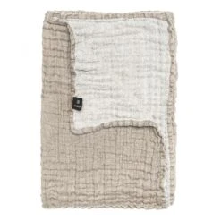 Colcha De Cama Hannelin Beige-blanco