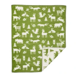 Klippan Yllefabrik Plaid Para Bebé Forest Algodón