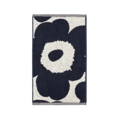 Marimekko Toalla Unikko Blanco Natural-azul Oscuro