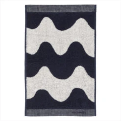 Marimekko Toalla De Baño Lokki Azul Oscuro-blanco