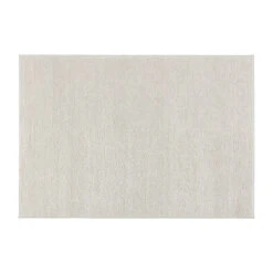 Alfombra De Lana Flock Blanco Natural