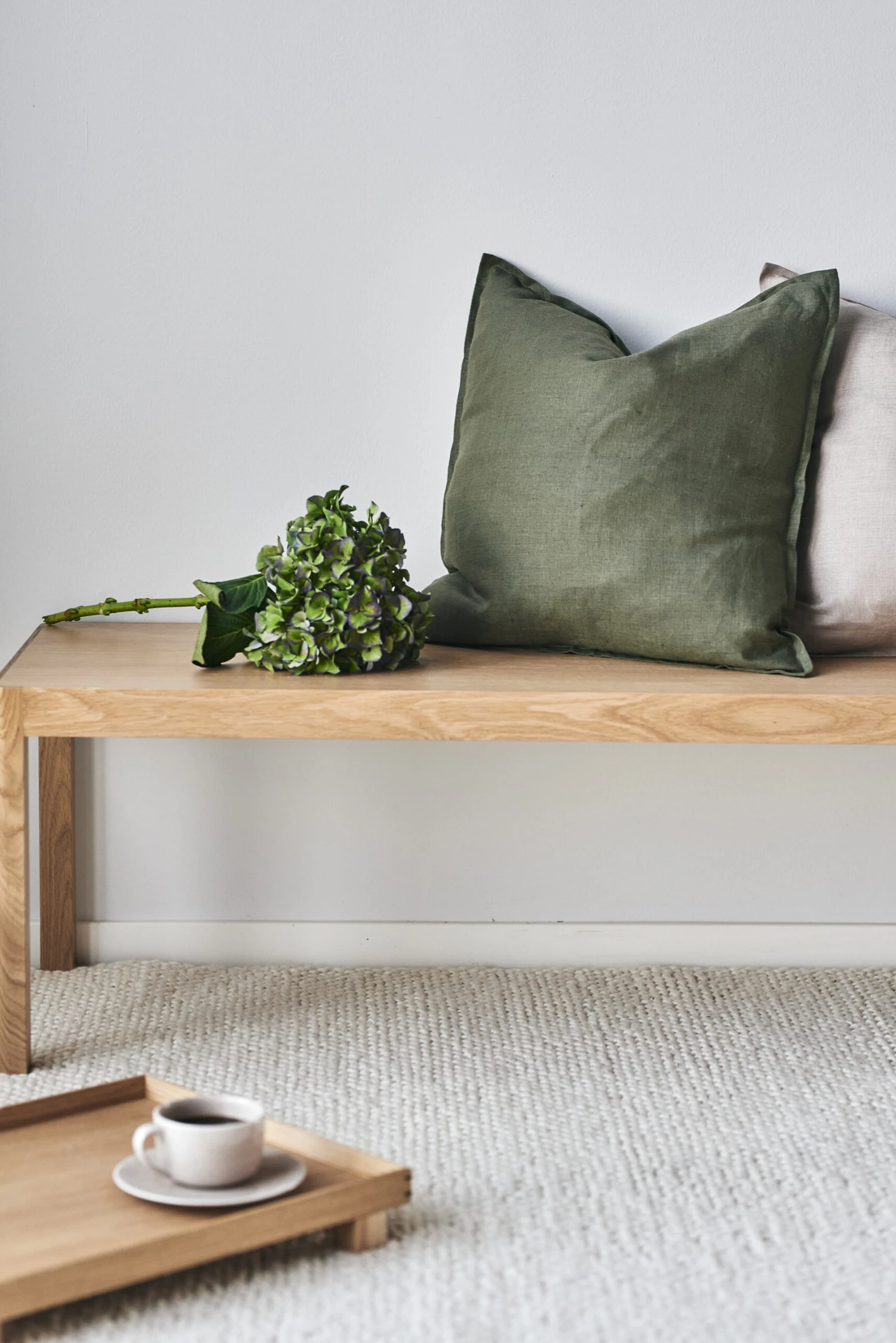 Alfombra De Lana Flock Blanco Natural 8 Alfombra De Lana Flock Blanco Natural - Imagen 8