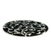 Alfombra Grow Negro-blanco Redonda