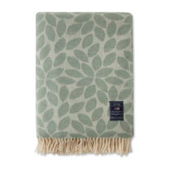 Lexington Manta Lana Leaves Recycled Wool Jacquard 130x170 Cm