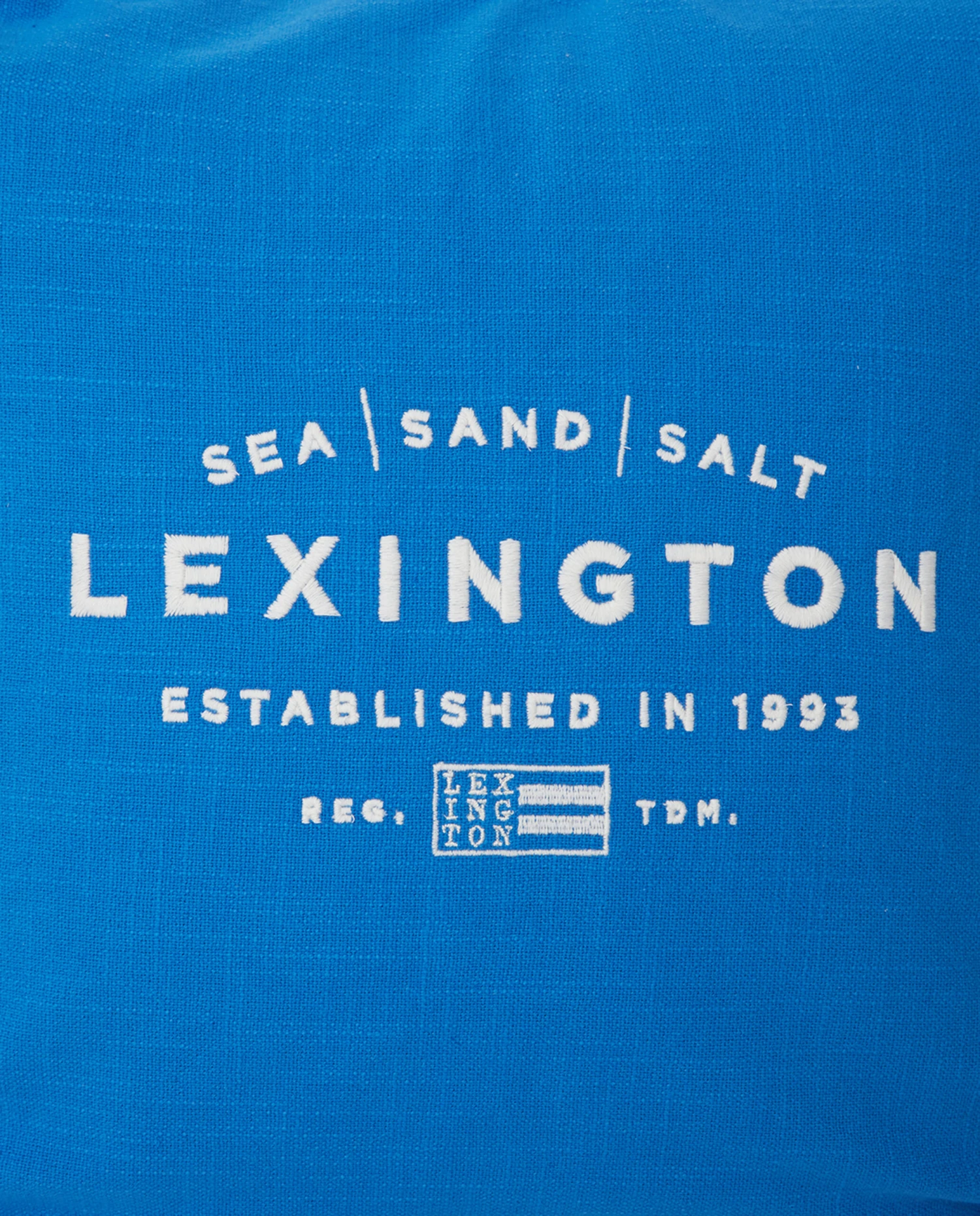 Lexington Funda De Cojín Sea Sand Salt Logo Embroidered 50x50 Cm 4 Lexington Funda De Cojín Sea Sand Salt Logo Embroidered 50x50 Cm - Imagen 4