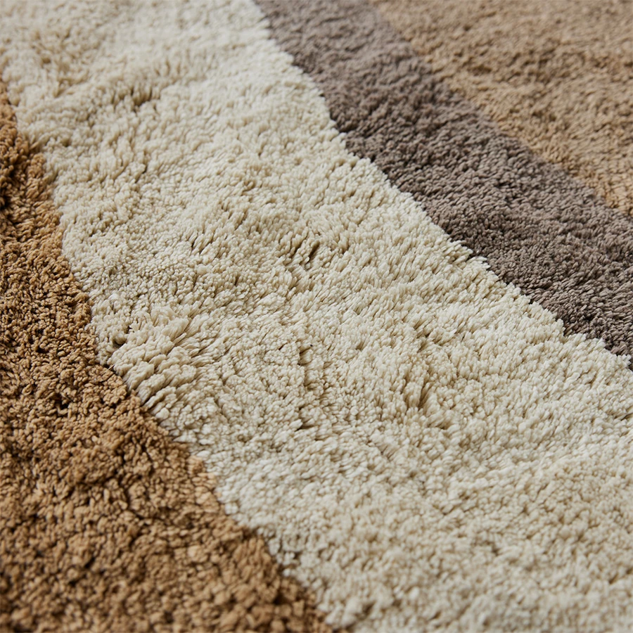 Alfombra De Baño Natural Waves Ø120 Cm 2 Alfombra De Baño Natural Waves Ø120 Cm - Imagen 2