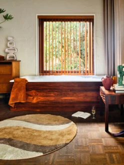 Alfombra De Baño Natural Waves Ø120 Cm 7 Alfombra De Baño Natural Waves Ø120 Cm -Textil Tienda 579816 01 41 EnvironmentImage f67140c710