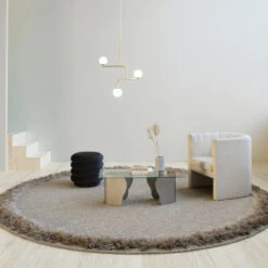 Alfombra Redonda Feather -Textil Tienda Feather Heron rund miljo1 01896a4e08