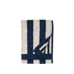 Marimekko Toalla Kaksi Raitaa Sand-dark Blue
