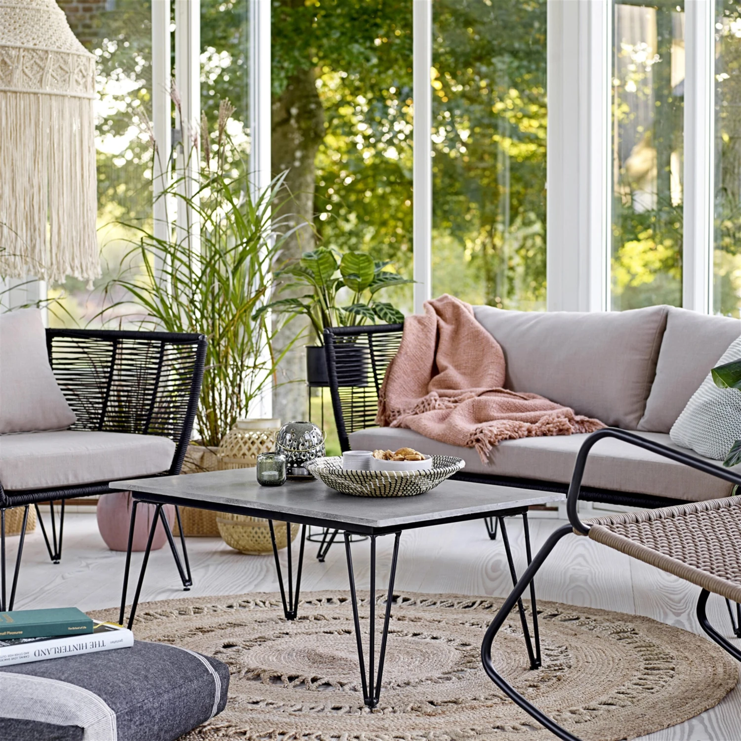 Alfombra De Yute Redonda Bloomingville Ø182 Cm 2 Alfombra De Yute Redonda Bloomingville Ø182 Cm - Imagen 2